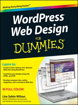 cover image of WordPress Web Design For Dummies